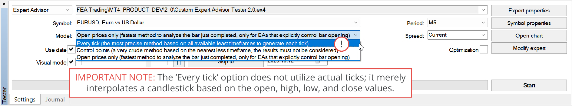 MetaTrader 4, Every tick warning.png