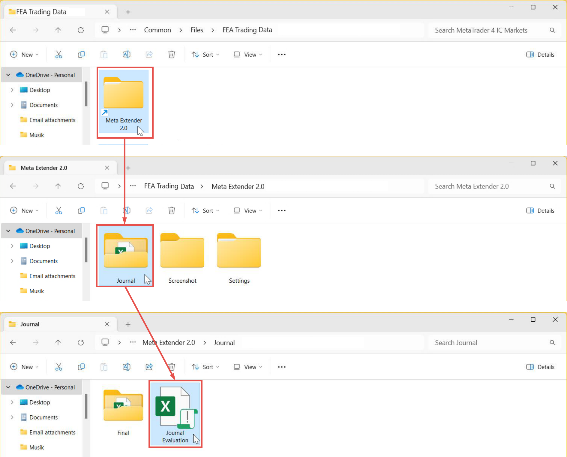 File Output, Journal, Folder path and data organization.png