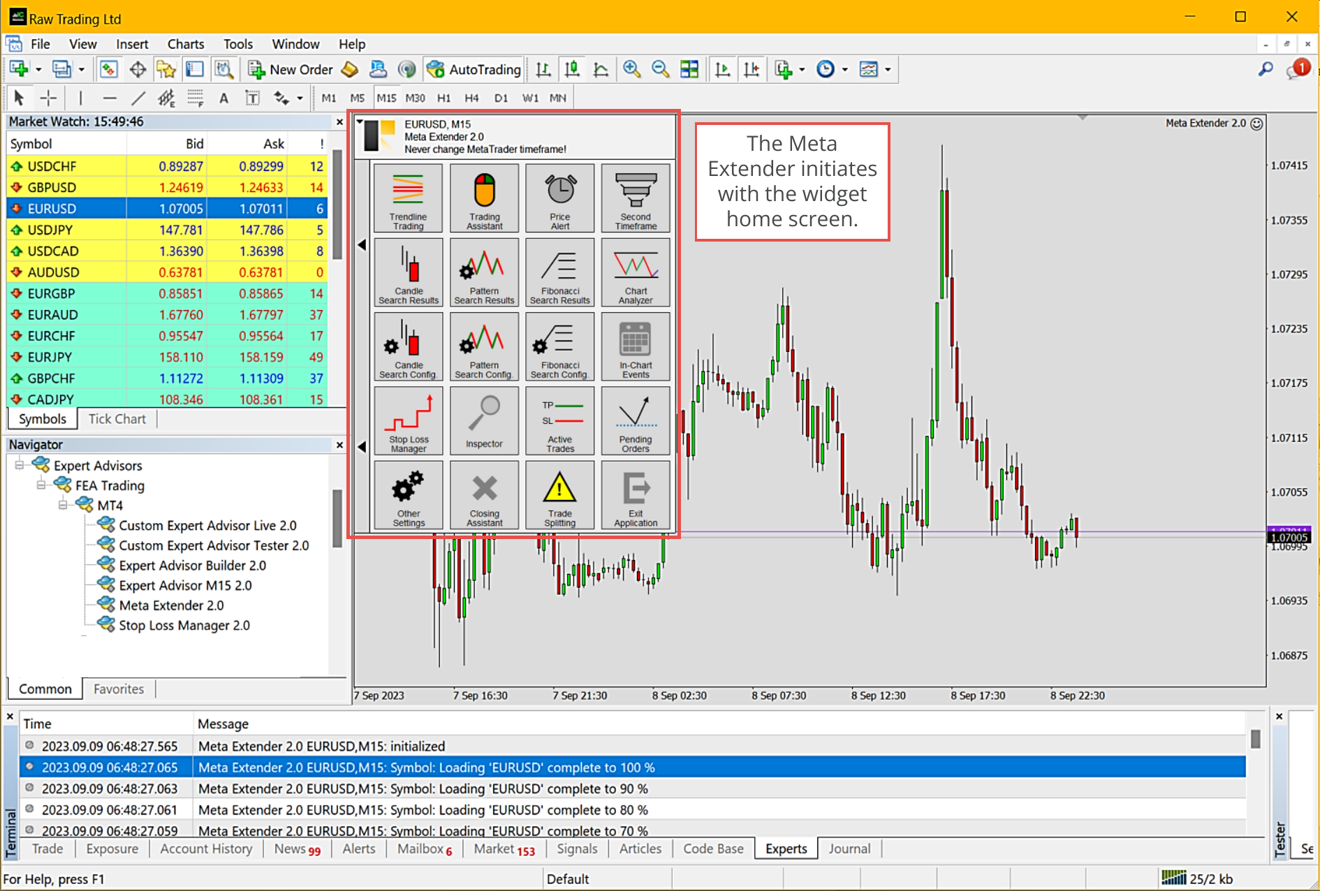 MetaTrader, Start in Widget home screen.png