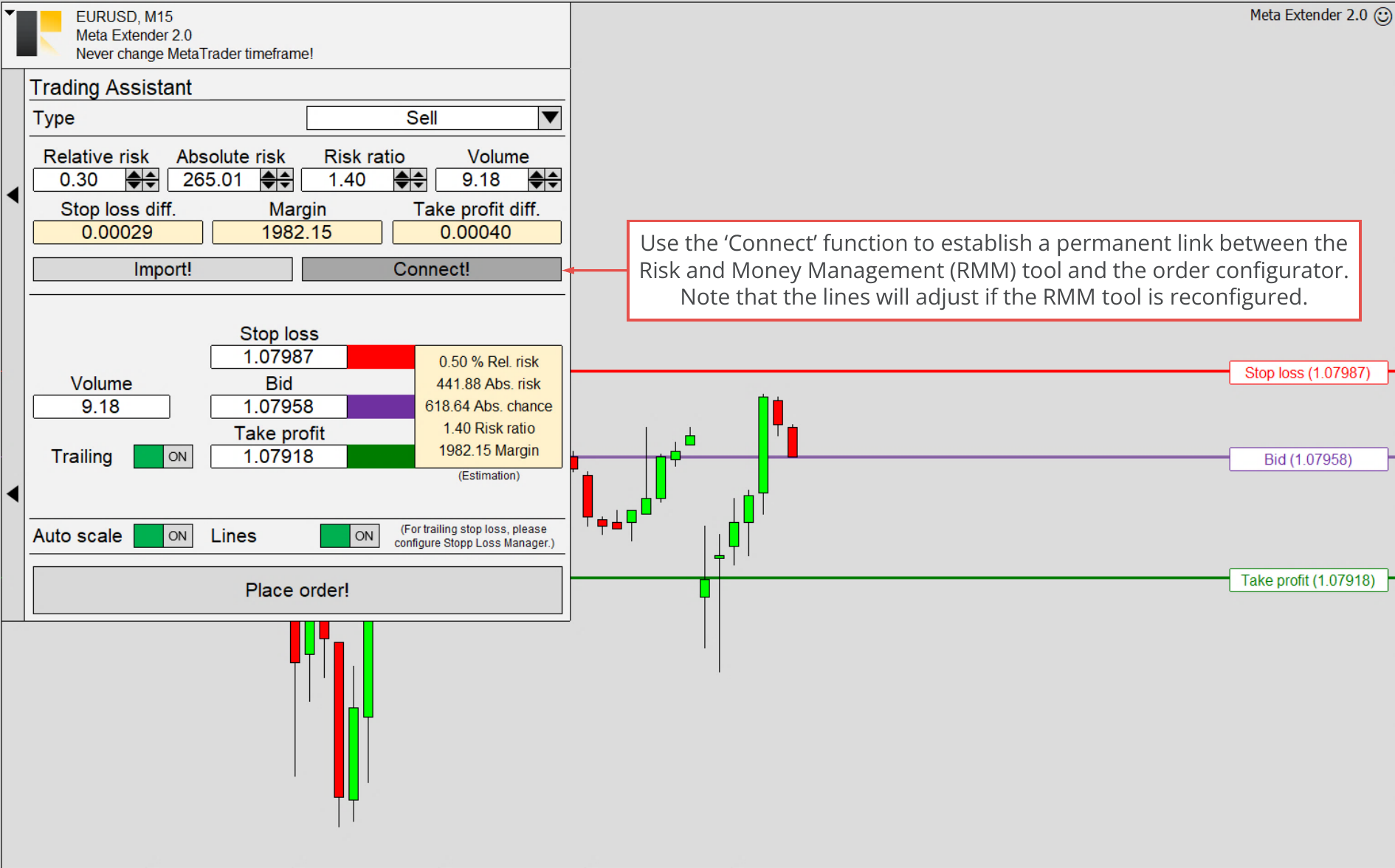 Trading Assistant, Permanent connection of risk and money management values.png